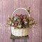 Capiz Butterfly Basket Arrangement - Final sale / Non-returnable and Non-refundable